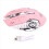 Mouse wireless silenzioso USB ricaricabile per computer da gioco Bluetooth per PC e laptop rosa 4