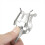 Σαξόφωνο Music Clip Alto Marching Portable (Long) Ασημί 3