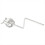 Σαξόφωνο Music Clip Alto Marching Portable (Long) Ασημί 8
