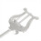 Σαξόφωνο Music Clip Alto Marching Portable (Long) Ασημί 6