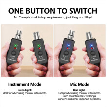Ricevitore trasmettitore microfono wireless A11 2,4 GHz, sistema XLR, adattatore microfono per audio Mi