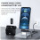 Draadloze reversmicrofoon, draagbare ruisonderdrukking, audio-opname met oplaaddoos, type-C-interface 5