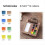 Παλέτα χρωμάτων ταξιδιού, πακέτο Ready Palette, μίνι ακουαρέλα με κλιπ, για 7