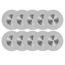 Conjunto de 10 discos de corte de vidro diamantados de 60 mm para furadeira/ferramenta rotativa, ideais para polimento de azulejos.