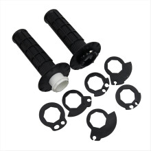 Impugnature antiscivolo con bloccaggio, manubrio universale per moto con camma a scatto, impugnatura per dirt pit bike nera