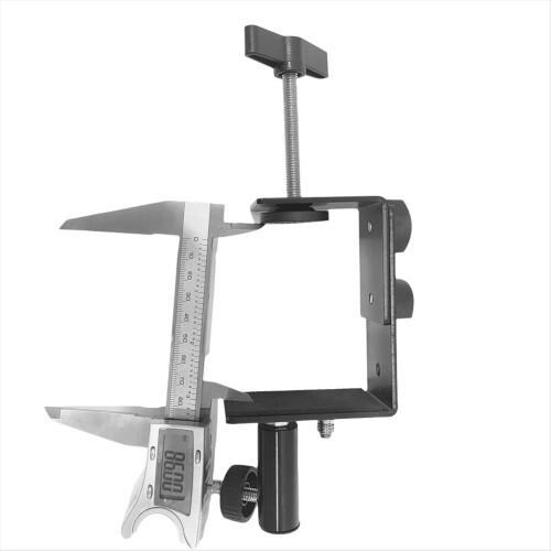 Pince de fixation robuste pour table de bureau, support de micro, bras de micro, support de lampe avec adaptateur 1/4".
