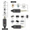 Sistema wireless per microfono Trasmettitore e ricevitore UHF per microfono dinamico/a condensatore 9