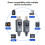 Sistema wireless per microfono Trasmettitore microfono Ricevitore UHF Mi Line per condensatore dinamico 9