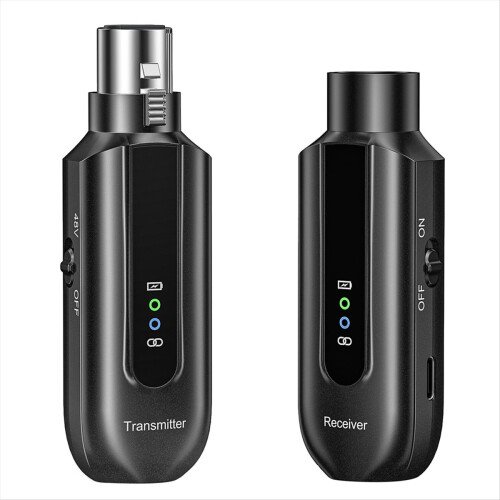 Ασύρματος Μετατροπέας Μικροφώνου 2.4G XLR Σύστημα Πομπού και Δέκτης για Δυναμικό 1