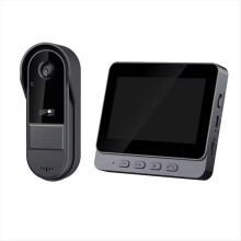 Intercom Deurbel Nacht HD-Vision 4.3inch IPS Scherm Waterdichte Camera Smart Home Beveiligingsvideo van Bell