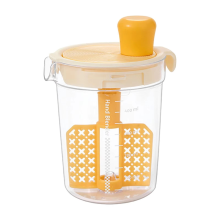 Misturador manual para molhos de salada com separador de ovos - Utensílio de cozinha multifuncional para molhos, temperos e óleos.
