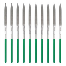 10-teiliges Diamantfeilen-Set, Präzisionsnadelfeilen mit Beschichtung zum Feilen von Metall, Keramik, Stein und Schmuck B