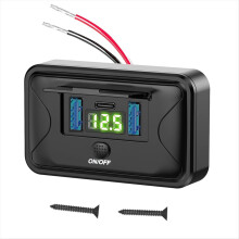 12V-24V Wohnmobil-USB-Steckdose PD3.0 C 36W + Dual QC3.0 18W 3-Port-Autoladegerät-Zubehör für Bus und LKW