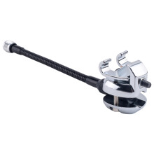 Soporte de micrófono para batería con anillo de presión y cuello de cisne. Accesorios.