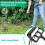 Enxada de jardim - Enxada de estribo de 157 cm (62 polegadas), ferramenta para capinar, resistente e com cabo ajustável. 5