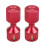 Conjunto de dois pinos de alinhamento de flange de 1-1/8 polegadas em alumínio 6061 com nível, vermelho. 2