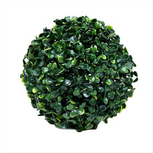 Bolas de folhagem artificial de buxo verde, redondas, sem necessidade de poda, decoração de mesa tipo topiaria artificial para casa e exterior.