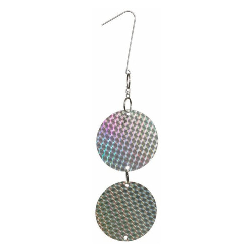 Conjunto de 8 discos repelentes de pássaros, incluindo pombos e corvos, com glitter e efeito refletivo. 2