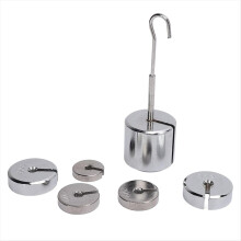 Kit de Massas com Fenda para Laboratório, Pesos, Fácil de Usar, Portátil, em Aço Cromado, Ideal para Sala de Aula