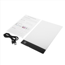 Mesa de luz LED com três níveis de intensidade, tablet, ferramentas, acessórios, proteção ocular para bordado com diamantes, tamanho A5