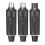 Sistema di microfono wireless Trasmettitore Ricevitore Adattatore convertitore microfono XLR automatico per condensatore 2
