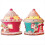 Conjunto de decoração natalina para casa, com castelo luminoso e janelas (B) 7
