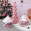 Conjunto de decoração natalina para casa, com castelo luminoso e janelas (B) 4