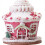 Conjunto de decoração natalina para casa, com castelo luminoso e janelas (B) 6