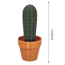 Porta-palitos em formato de cacto, impresso em 3D, ideal para quem tem dificuldade em cuidar de plantas. Decoração B.