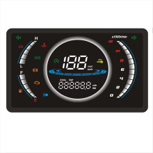 12V Universal-LED-Digital-Motorradtacho mit Drehzahlmesser und Temperaturanzeige
