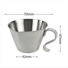 Latte Art -sylinteri, jossa terävä suu, maitokuppi, 304 ruostumattomasta teräksestä valmistettu hieno kahvinvaahdotuspannu