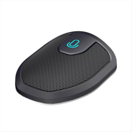 Microfone de conferência USB mini para computador com função mudo, microfone omnidirecional para reuniões em laptops e PCs. 1