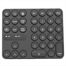 Clavier numérique sans fil Bluetooth double rechargeable à 35 touches pour la saisie de données