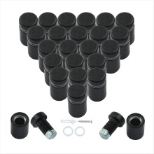 Conjunto de 24 parafusos de 1/2 polegada x 0,78 para suporte de sinalização, ferragens de montagem para parede.
