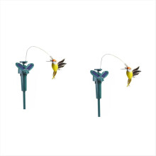 peças de decoração de jardim com simulação de energia solar, pássaro voador automático, divertido para o quintal.