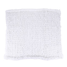 80 x 100 cm Neue warme, handgestrickte Grobstrickdecke aus dickem Garn, ideal als Überwurf für Sofa, Bett oder als Dekoration – Weiß
