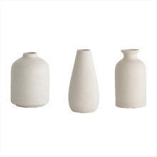Nordische Blumenvase, weiße Keramik, Hochzeits-Tischdekoration, Pflanzentopf, Zimmer-/Schreibtischdekoration