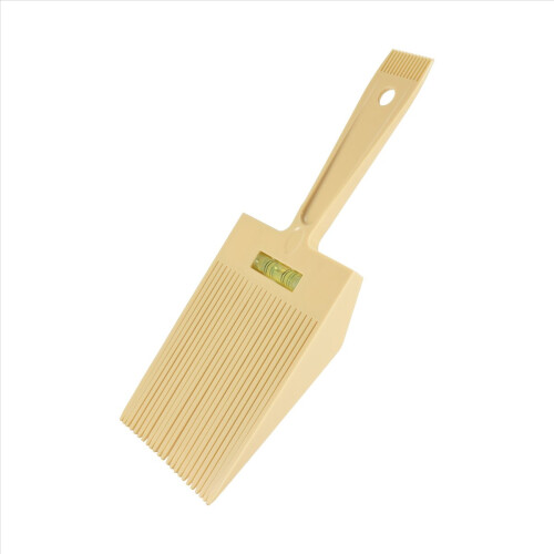 Flachkopfkamm mit Wasserwaage, beige 2