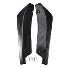 2 x Protetor de Difusor/Splitter de Fibra de Carbono para Para-choque Traseiro de Carro