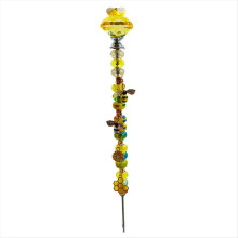 Abelha Captadora de Luz, Estacas Decorativas para Jardim, Vareta de Fada, Decoração DIY com Contas e Pingente - Materiais para Projetos A