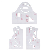 Regla de diseño de ropa de moda 1:1, molde de recorte, plantilla de dibujo de ropa para estudiantes de escuela, prototipo de prenda