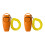 Multiuse Pet Training Clickers Whistle 2Pieces-orang color 1