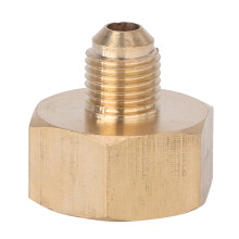 Adattatore per braciere da esterno, connettore in ottone per tubo del gas naturale per barbecue, raccordi in ottone massiccio con valvola di