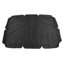 Cobertura para balanço revestida de prata, acessórios para balanço com tiras reforçadas para pátio externo, cobertura de balanço de tecido