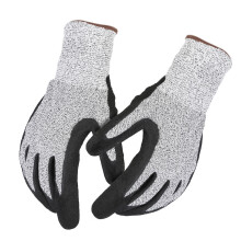 Gants anti-coupures en polyéthylène haute performance, gants de sécurité de travail avec paume antidérapante pour la cuisine et l'automobile