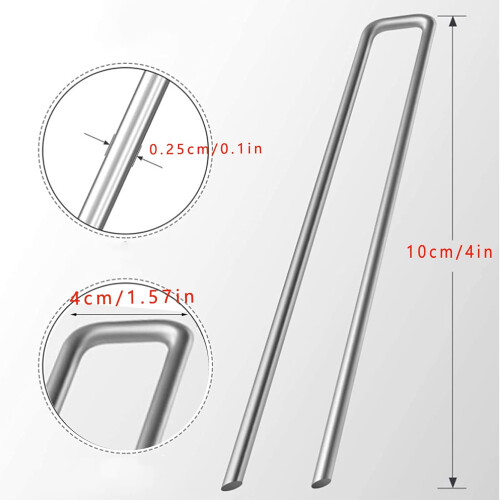 Εύκολη εγκατάσταση συνδετήρες τοπίου, πασσάλους κήπου για φράγμα ζιζανίων, 1