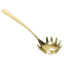 Stainless Steel Spaghetti Spoon With Drain AntiScald Noodle Strainer Colander Pasta Server For Easy Soup Separation