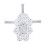 Baby Bath Seat Foldable, Soft Polyester Support Mat, White, 57cm 3