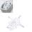 Baby Bath Seat Foldable, Soft Polyester Support Mat, White, 57cm 16