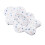 Baby Bath Seat Foldable, Soft Polyester Support Mat, White, 57cm 12